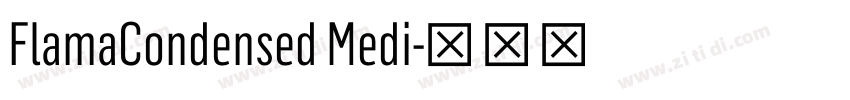 FlamaCondensed Medi字体转换